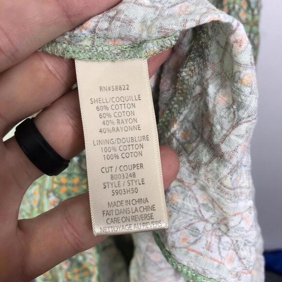 Max Studio Dress Womens Small Babydoll Empire Waist Cottagecore Floral Midi - Picture 3 of 7